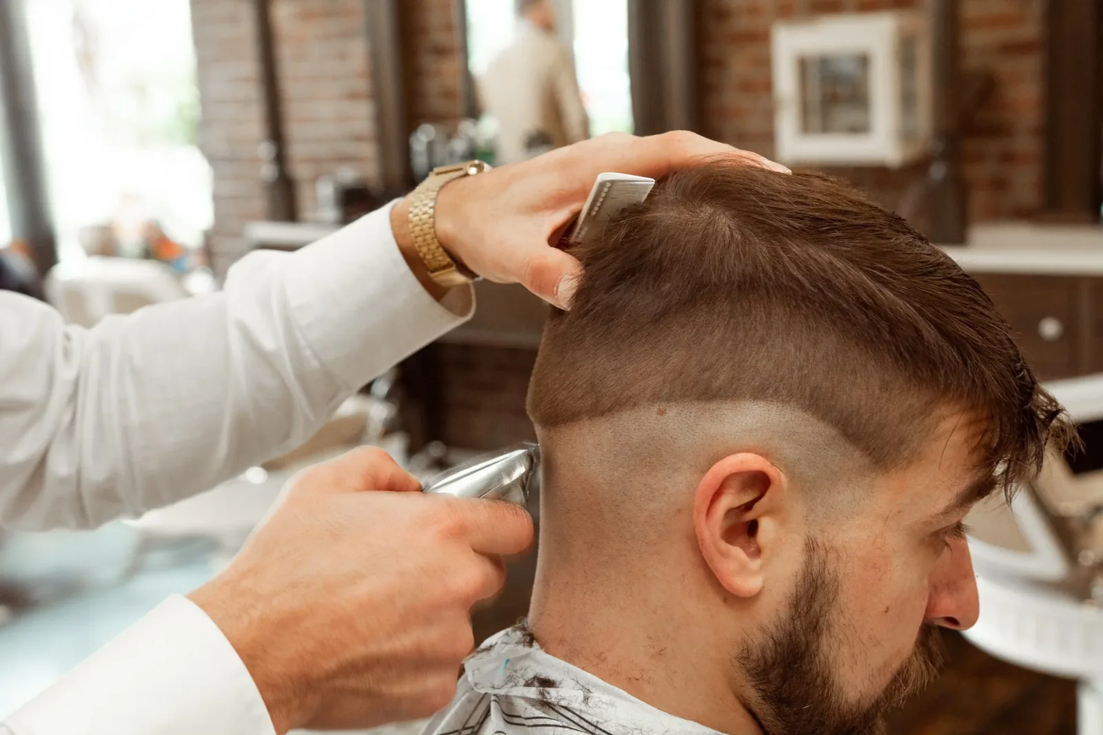 Buzz cut service at Joseph’s Barbershop